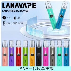 Lana皮革充電式主機 Lanavape電子煙霧化煙桿 液晶螢幕顯示電量